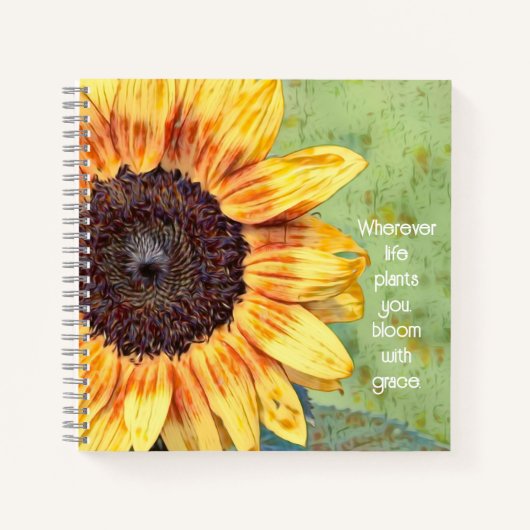 Bloom mit Grace Notebook Notizblock (Vorderseite)
