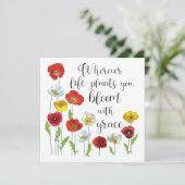 Bloom mit grace-Poppy-Blume (Stehend Vorderseite)