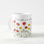 Bloom mit grace-Poppy-Blume Kaffeetasse (Vorderseite Links)