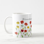Bloom mit grace-Poppy-Blume Kaffeetasse (Links)