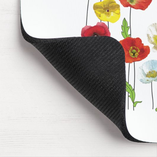 Bloom mit grace-Poppy-Blume Mousepad (Ecke)