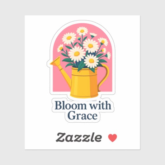 Bloom mit Grace Sticker (Blatt)