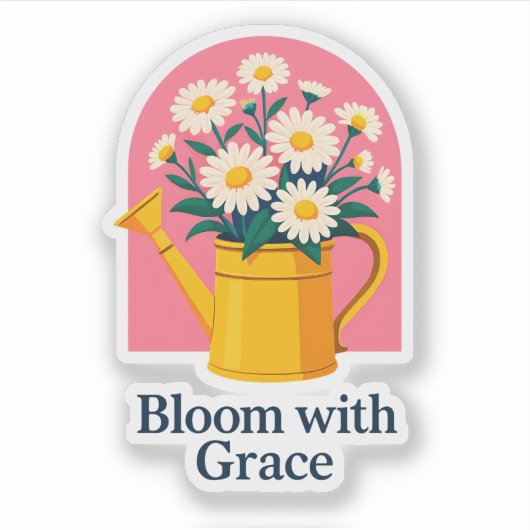 Bloom mit Grace Sticker (Vorderseite)