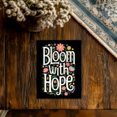 Bloom mit Hoffnung Postkarte