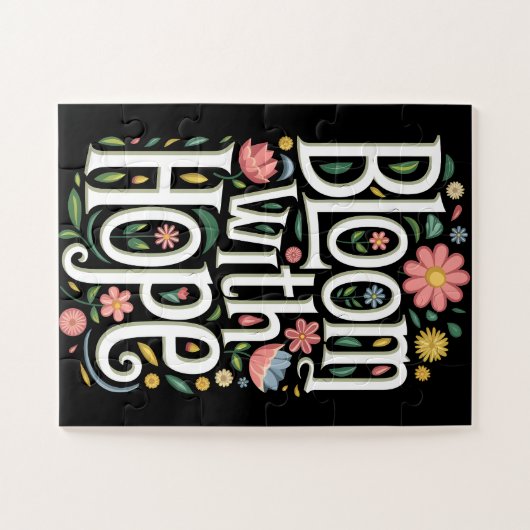 Bloom mit Hoffnung Puzzle (Horizontal)
