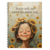 Bloom mit Joy Notizblock (Vorderseite)
