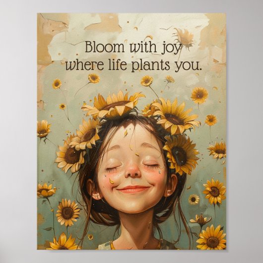 Bloom mit Joy Poster (Vorne)