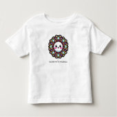Bloom mit Mandala Blume Design Kleinkind T-shirt (Vorderseite)