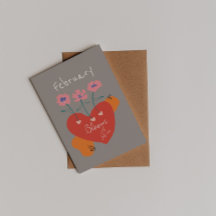 Bloom mit Selbst-Liebe Februar Abstrakt