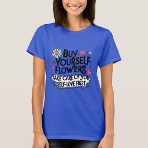 Bloom mit T-Shirt aus Selbstständigkeit und Liebe