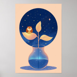 Bloom Mystic Night Owl Garten Poster