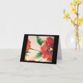 Bloom Notecard mit Poppy vorne Karte (Gelbe Blume)