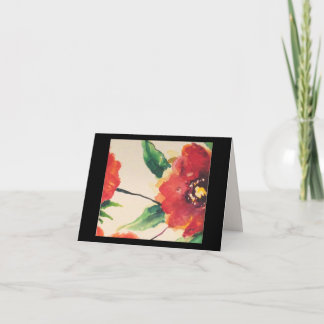 Bloom Notecard mit Poppy vorne Karte