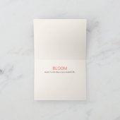 Bloom Notecard mit Poppy vorne Karte (Innenseite)