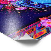 "Bloom of Eternity" - ein farbiges surreales Portr Fotodruck (Ecke)