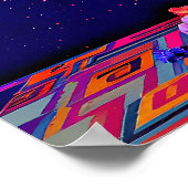 "Bloom of Eternity" - ein farbiges surreales Portr Poster (Ecke)