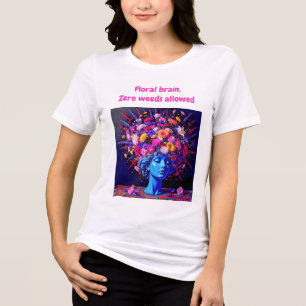 "Bloom of Eternity" - ein farbiges surreales Portr Tri-Blend Shirt