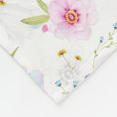 Bloom Pastel Tones Fleecedecke (Ecke)