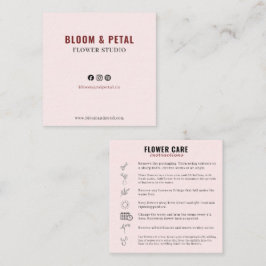 Bloom & Petal Flower Studio Visitenkarte