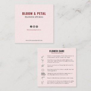 Bloom & Petal Flower Studio Visitenkarte