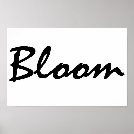 Bloom Poster (Vorne)
