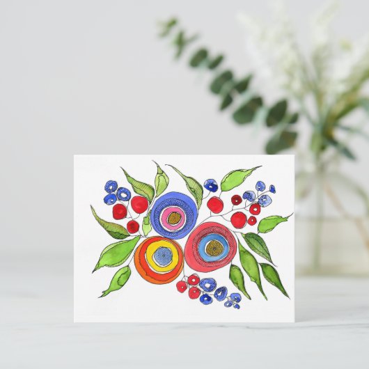 Bloom Postkarte (Stehend Vorderseite)