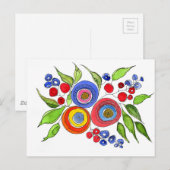 Bloom Postkarte (Vorne/Hinten)