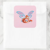 Bloom Quadratischer Aufkleber (Tasche)