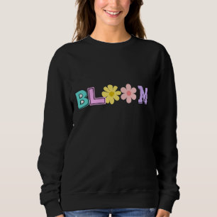 Bloom Retro Pastell Blumen Babyshorts Sweatshirt
