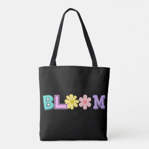 Bloom Retro Pastell Blumen Canvas-Tasche Tasche