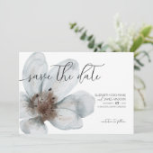 Bloom ・ Romantische Moderne Blüte ・ Elegantes Scri Save The Date (Stehend Vorderseite)