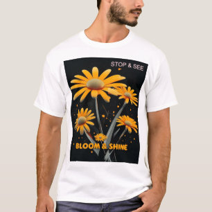 Bloom & Shine: Blumenserheits-T-Shirt T-Shirt