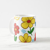 Bloom & Sip Blumen-Tasse Kaffeetasse (Vorderseite Links)
