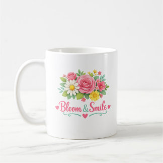 Bloom & Smile Blumen-Tasse Kaffeetasse