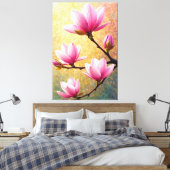 Bloom Symphony Leinwanddruck (Insitu (Schlafzimmer))