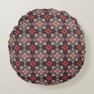 Bloom Tapestry floral Rundes Kissen