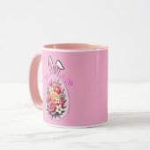 Bloom This Easter – Floral Easter Egg Art - caneca Tasse (Vorderseite Links)