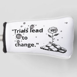 Bloom Through Trials – Strength from the Cracks Golf Headcover