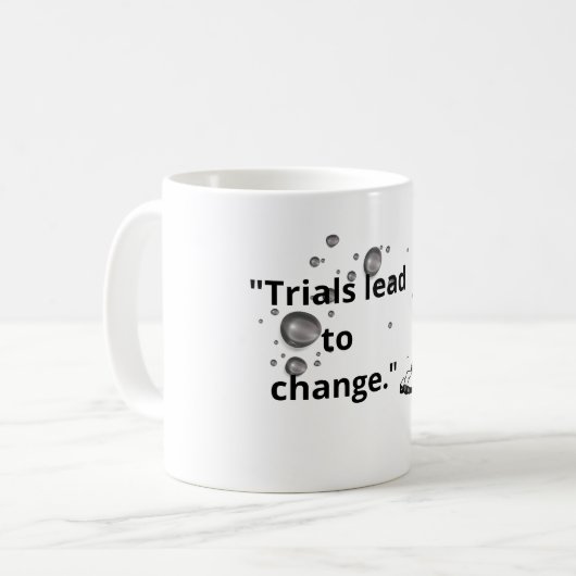 Bloom Through Trials – Strength from the Cracks Kaffeetasse (Vorderseite Links)