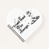 Bloom Through Trials – Strength from the Cracks Notizblock (Vorderseite)