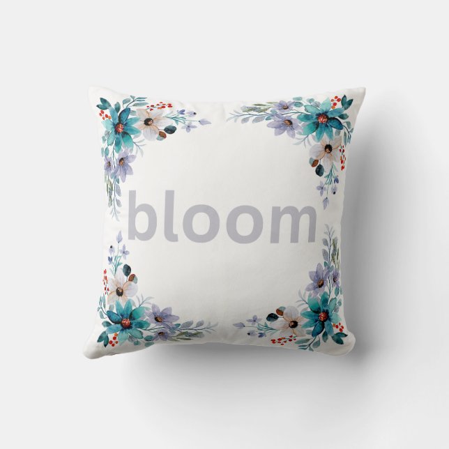 Bloom Throw Pillow Kissen (Rückseite)