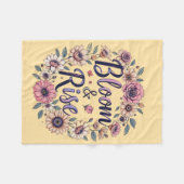 Bloom und Rise Fleecedecke (Vorderseite (Horizontal))