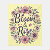 Bloom und Rise Fleecedecke (Vorderseite)
