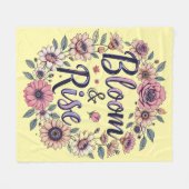 Bloom und Rise Fleecedecke (Vorderseite (Horizontal))