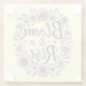 Bloom und Rise Glasuntersetzer (Rückseite)