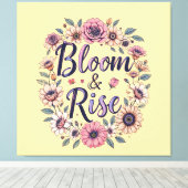 Bloom und Rise Leinwanddruck (Insitu (Holzboden))