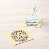 Bloom und Rise Rechteckiger Pappuntersetzer (Vor Ort)