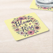 Bloom und Rise Rechteckiger Pappuntersetzer (angewinkelt)