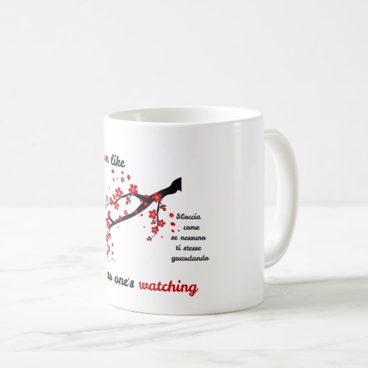 Bloom Watching - Nachdenken im Spätsommer Kaffeetasse (VorderseiteRechts)