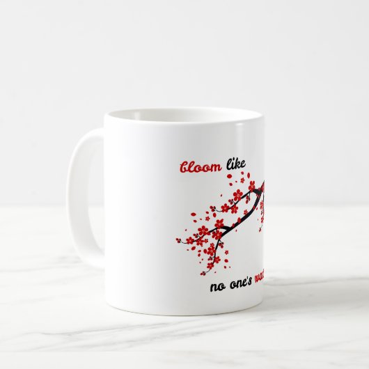 Bloom Watching - Nachdenken im Spätsommer Kaffeetasse (Vorderseite Links)